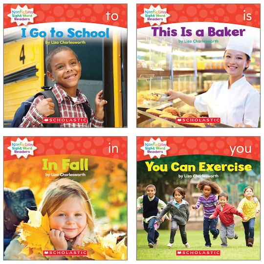 Scholastic Nonfiction Sight Word Readers Set, Guided Reading Level A